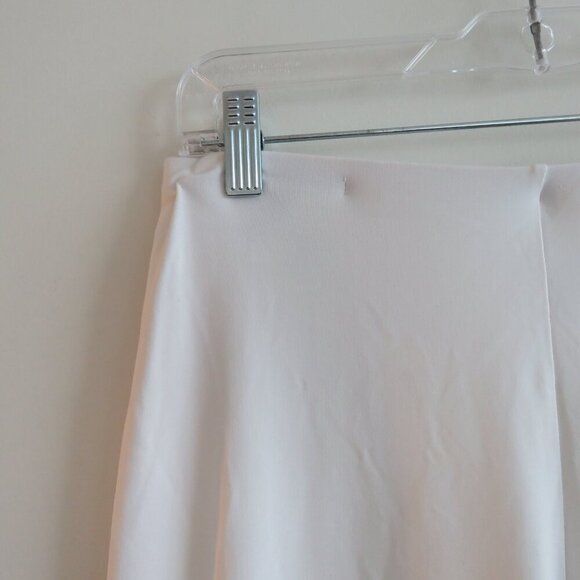 SYMPLI Narrow Pant Midi White Pull On Lagenlook Minimalist Officecore US 6 NWT - Picture 5 of 15